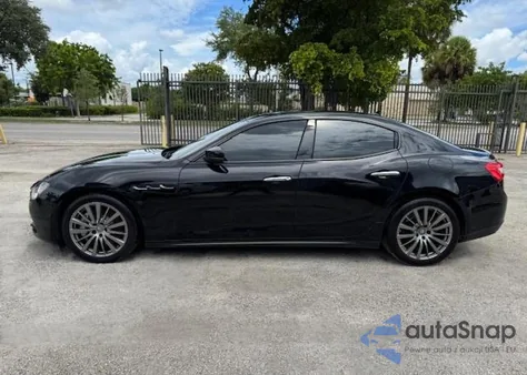 2017 Maserati Ghibli S z USA, uszkodzony, nr VIN ZAM57RSA3H1206281